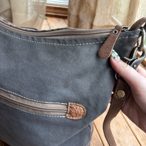 Myra Upcycled Canvas Floral Crossbody Bag - Picture 4 of 8